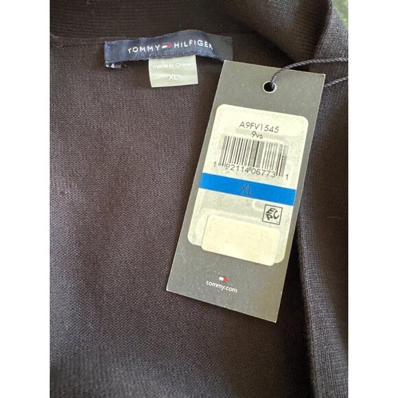 Tommy Hilfiger NWT Embellished Sequin Cardigan, Black Long Sleeves Women's XL - Picture 10 of 10